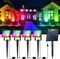 T-SUN RGB Solar Spotlight Outdoor Color Changing Spot Lights Waterproof Garden